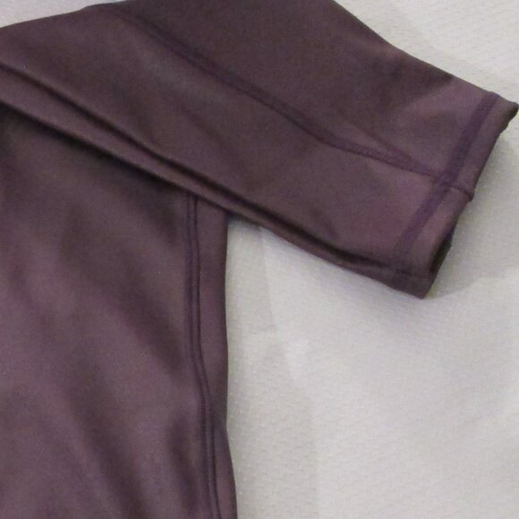DARK PURPLE HIGH RISE HIGH SHINE LEGGINGS – SIZE M - Picture 9 of 9
